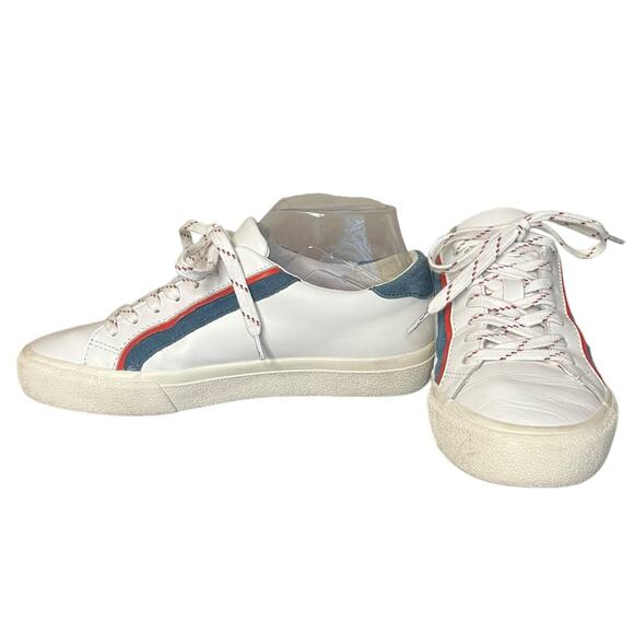 MADEWELL Sidewalk Low-Top Sneakers in Leather and Suede Women’s Size 7.5 - Picture 1 of 9